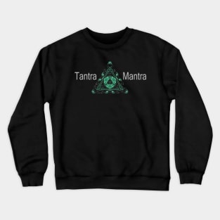 Tantra Mantra Transcendental Meditation Triangle Mandala Crewneck Sweatshirt